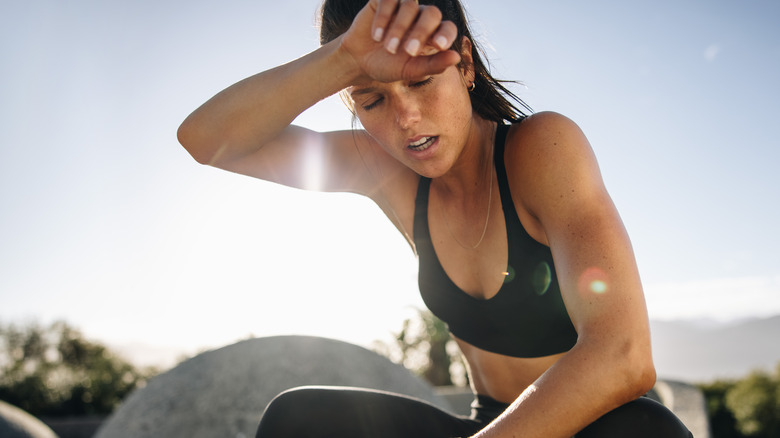 Woman working out 