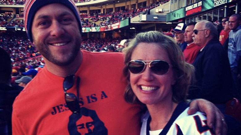 Jenny and Dave Marrs at a Denver Broncos game