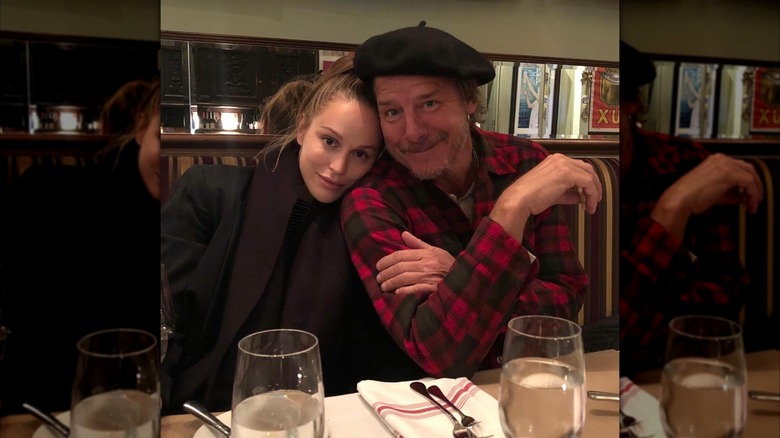 Ty Pennington and Kellee Merrell sit at restaurant together