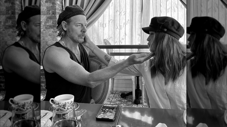 Ty Pennington touching Kellee Merrell's face