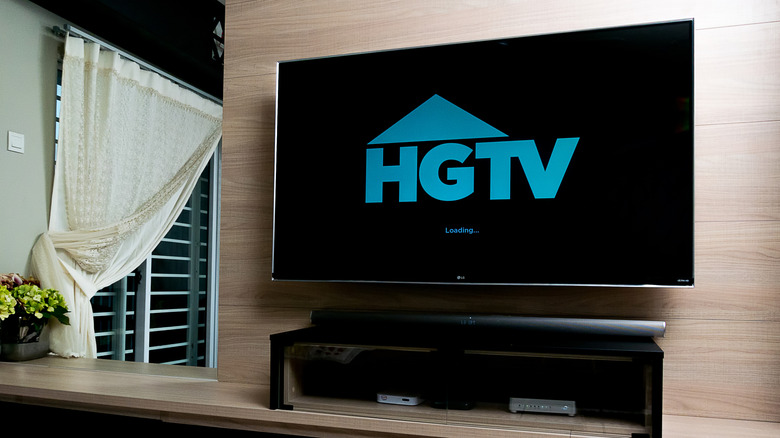 HGTV logo on a TV screen