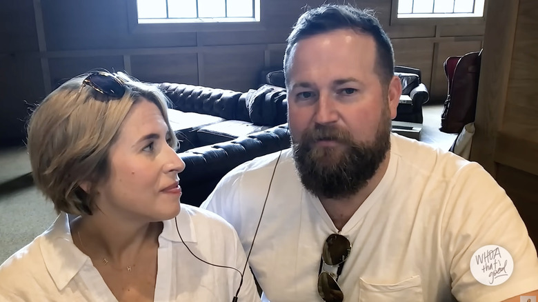 Erin and Ben Napier doing a podcast interview