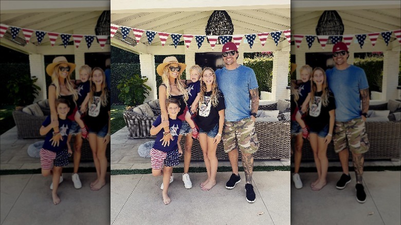 Christina Haack with her family