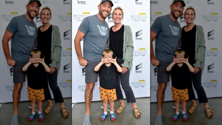 Dave and Jenny Marrs posing with their youngest son, Luke