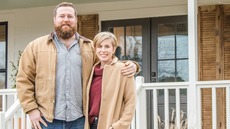 Ben and Erin Napier posing together