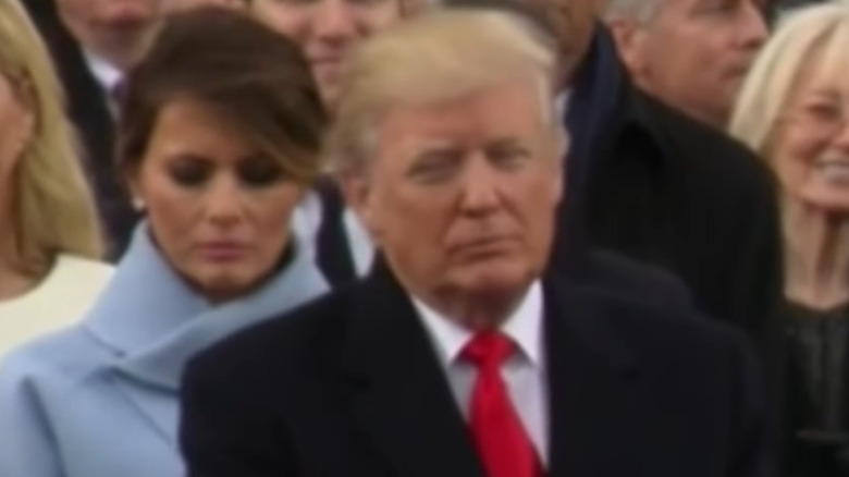 Melania Trump face fall