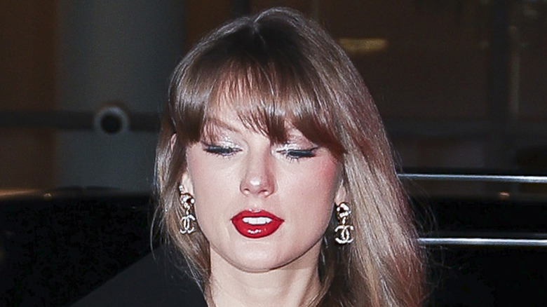 Taylor Swift at Nobu Downtown with her parents on January 17, 2025