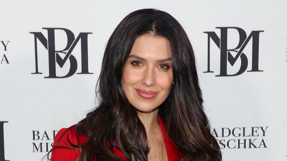 Hilaria Baldwin wears red