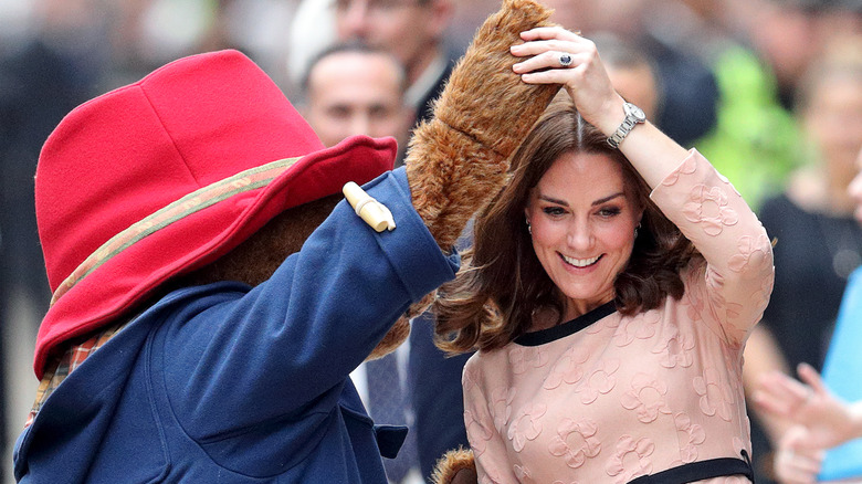 Princess Catherine dancing with Paddington Bear