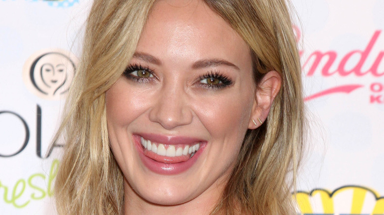 Hilary Duff smiling