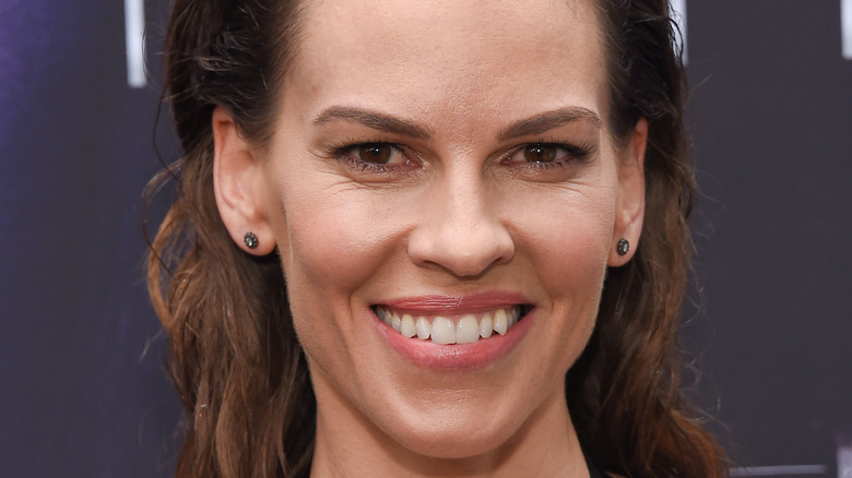 Hilary Swank on red carpet