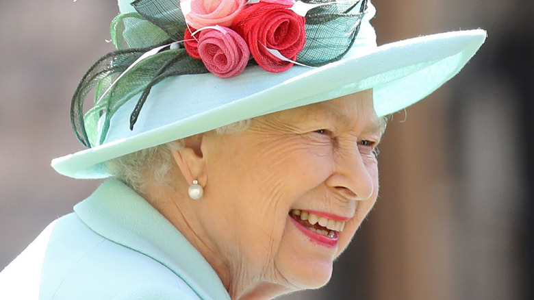 Queen Elizabeth smiling