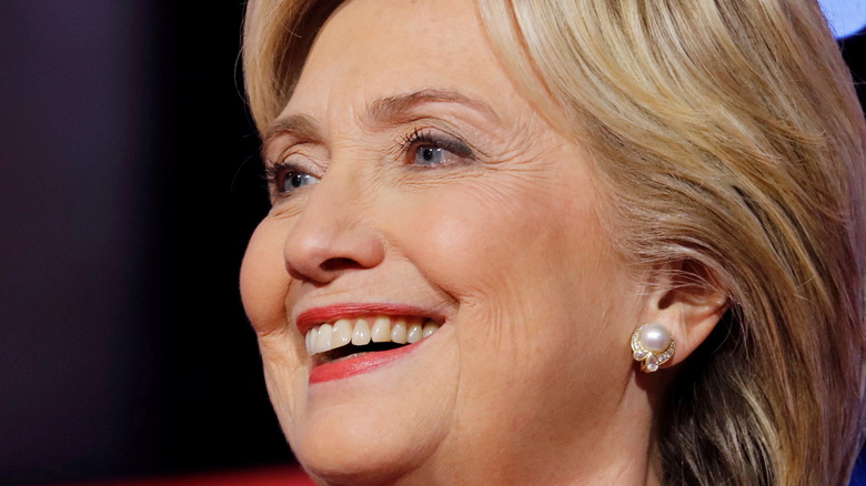 Hillary Clinton smiling