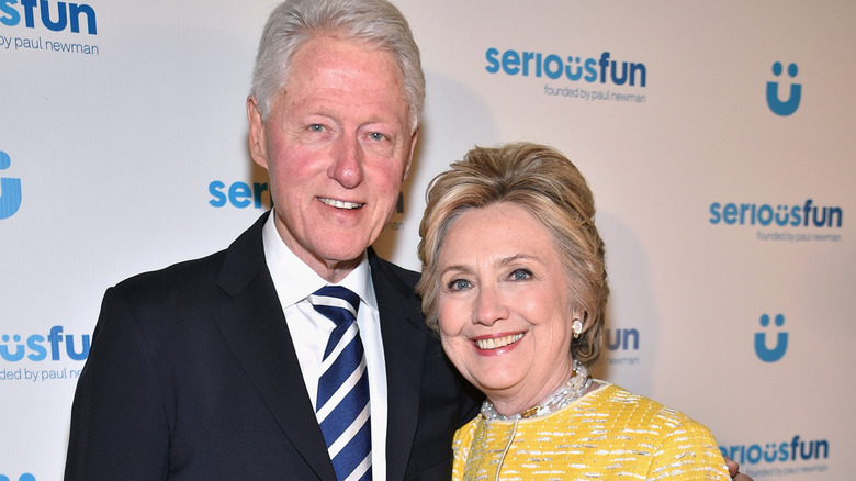 Bill and Hillary Clinton attend an event together
