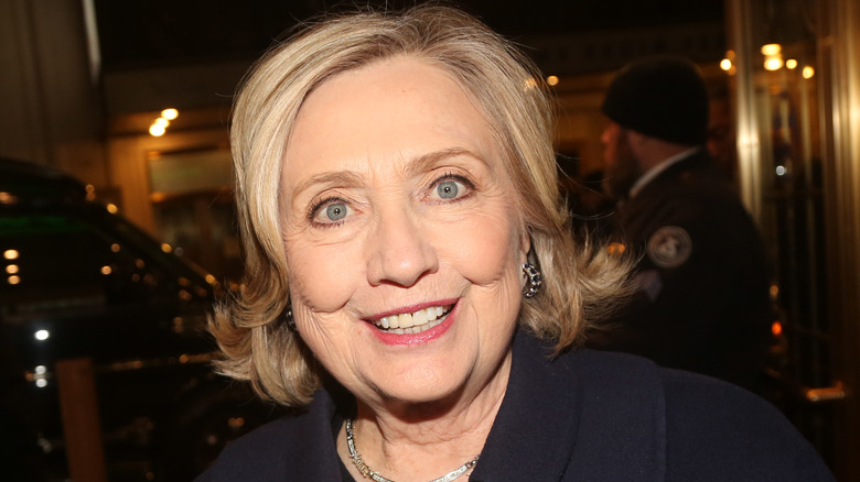 Hillary Clinton smiling January 2024