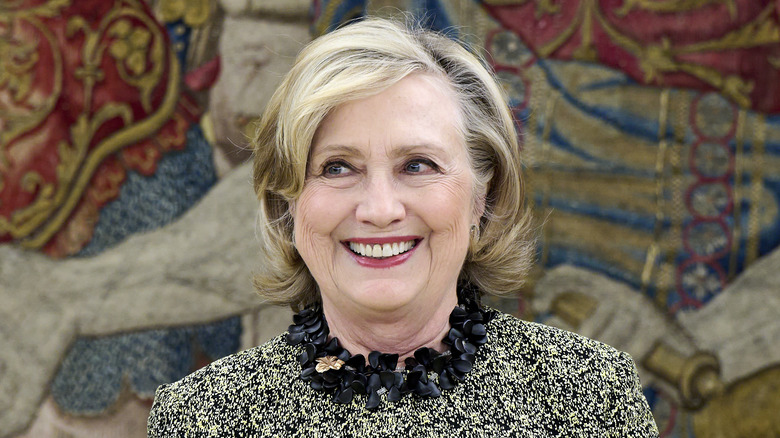 Hillary Clinton smiling at the camera 