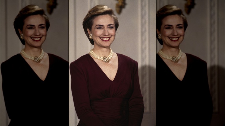 Hillary Clinton attends the Kennedy Center Awards at the White House (1993)