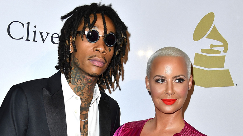 Wiz Khalifa, Amber Rose kissing