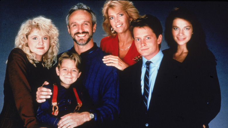 A Family Ties cast photo