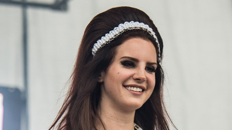 Lana Del Rey smiling