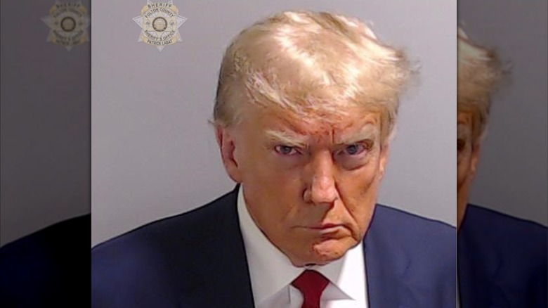 Donald Trump grimacing