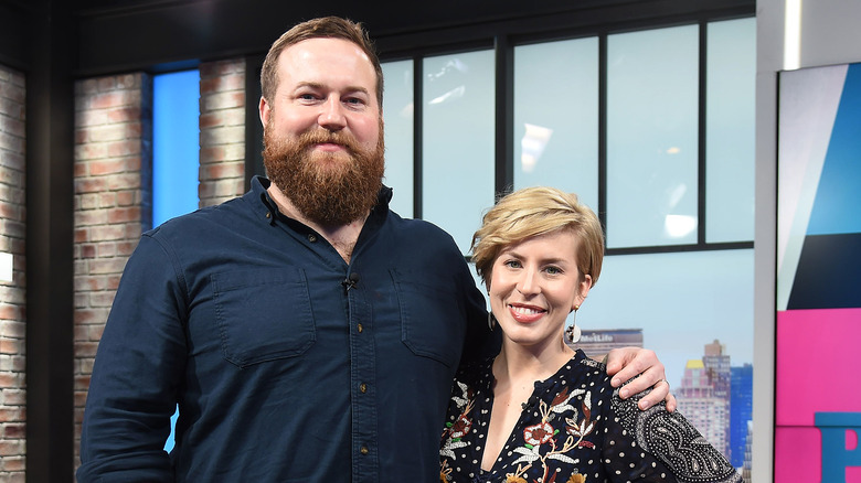 Erin and Ben Napier in the studio 