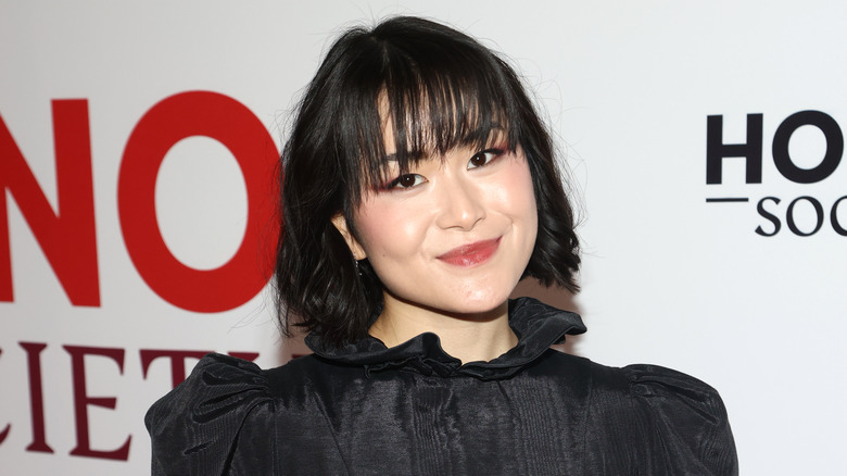 Amy Keum posing at Honor Society event 