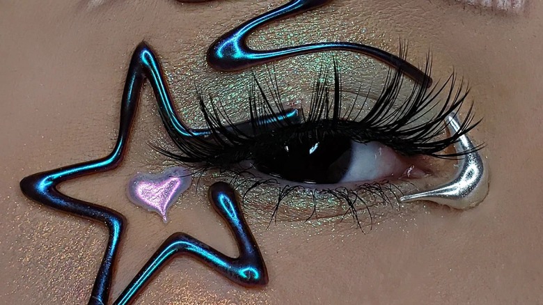 hot glue makeup eyeliner