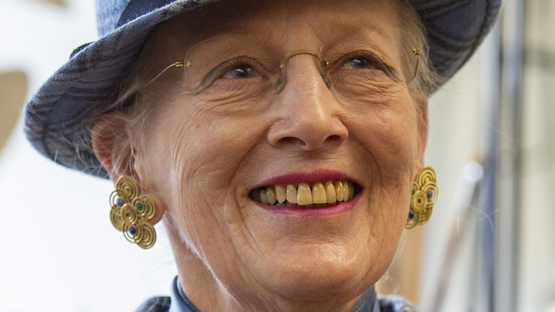 Queen Margrethe smiling on royal visit in Germany 