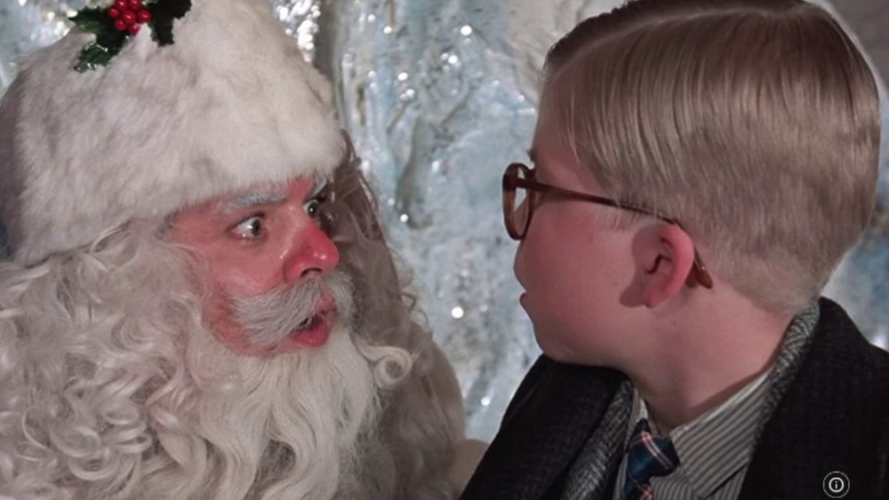 "A Christmas Story" scene with Santa and Ralphie