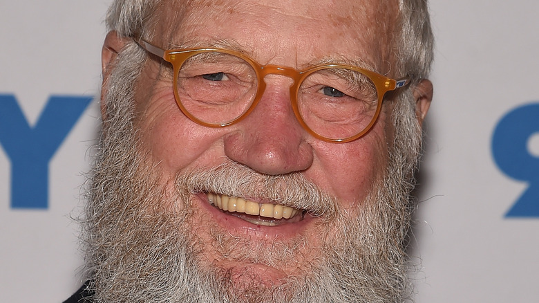 David Letterman on the red carpet 