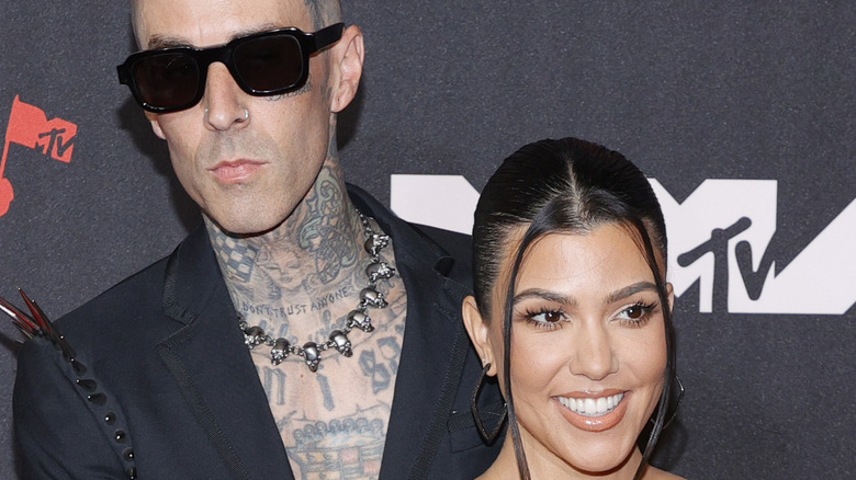 Travis Barker and Kourtney Kardashian, VMA red carpet