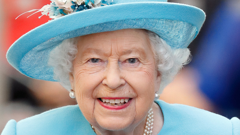 Queen Elizabeth smiling 