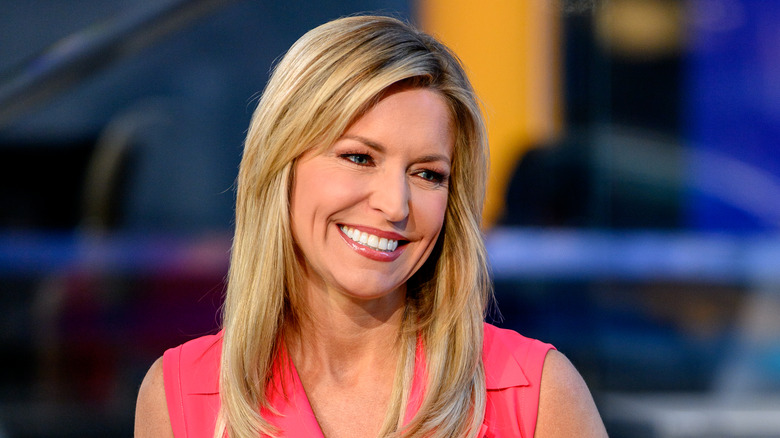 Ainsley Earhardt on the "Fox & Friends" set 