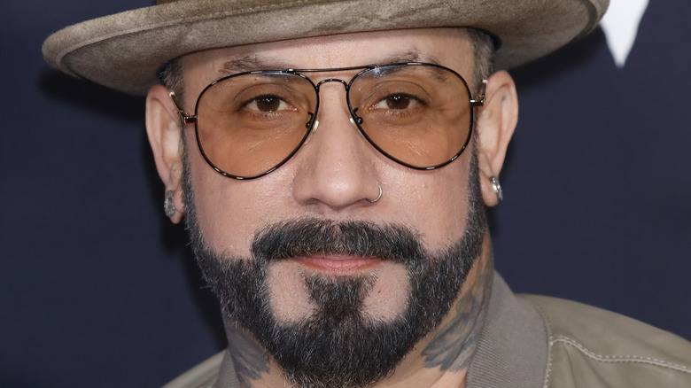 AJ McLean posing at event