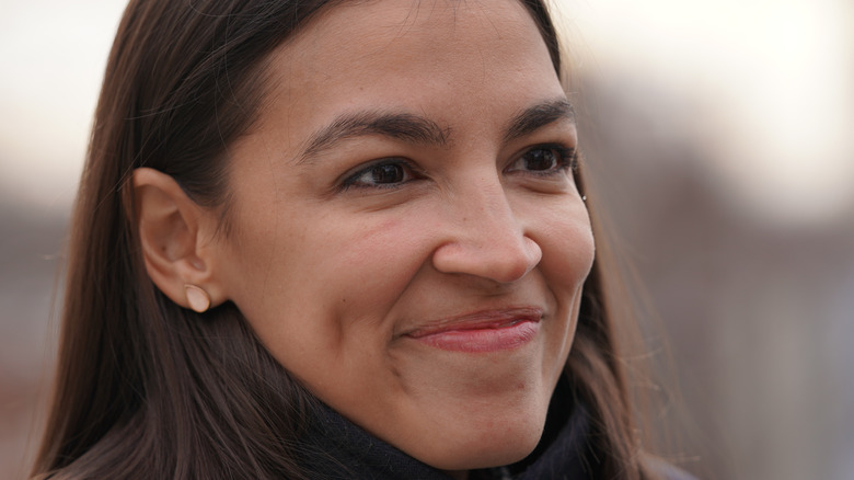 Alexandria Ocasio-Cortez smiling