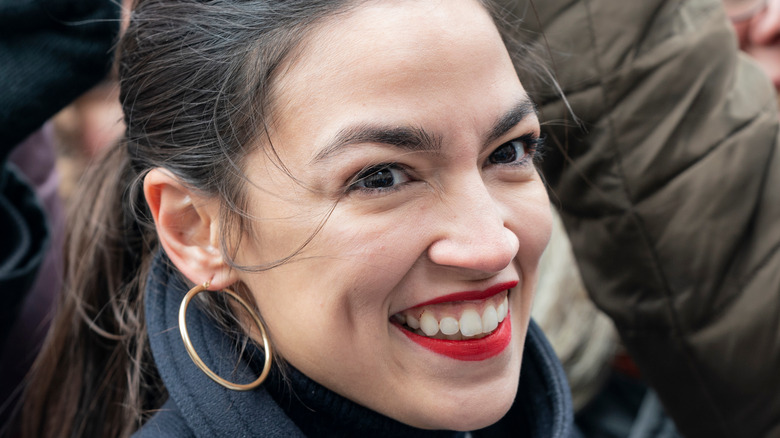 Alexandria Ocasio-Cortez smiling 