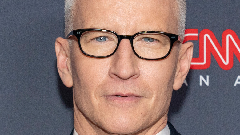 Anderson Cooper on a CNN carpet