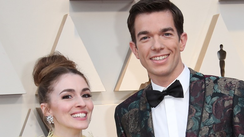 John Mulaney and Anna Marie Tendler at the Oscars