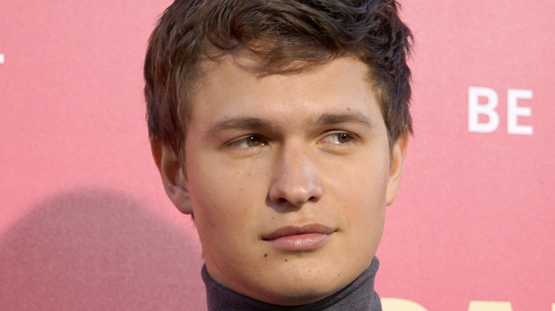 Ansel Elgort on the red carpet 