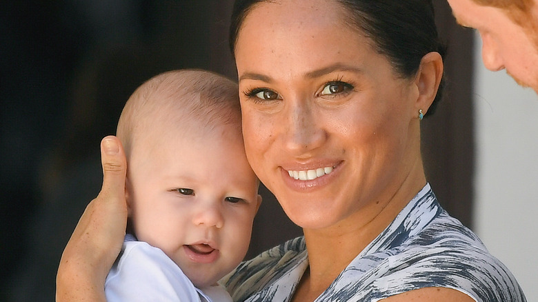 Meghan Markle holding Prince Archie 