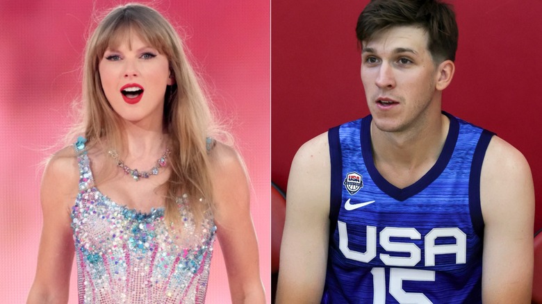 Taylor Swift and Austin Reaves 