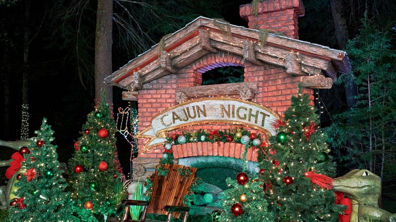 A house that says Cajun Night