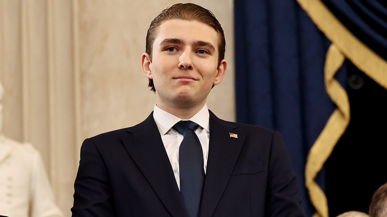 Barron Trump arrives to the 2025 inauguration of U.S. President-elect Donald Trump