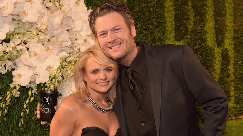 Blake Shelton and Miranda Lambert smiling