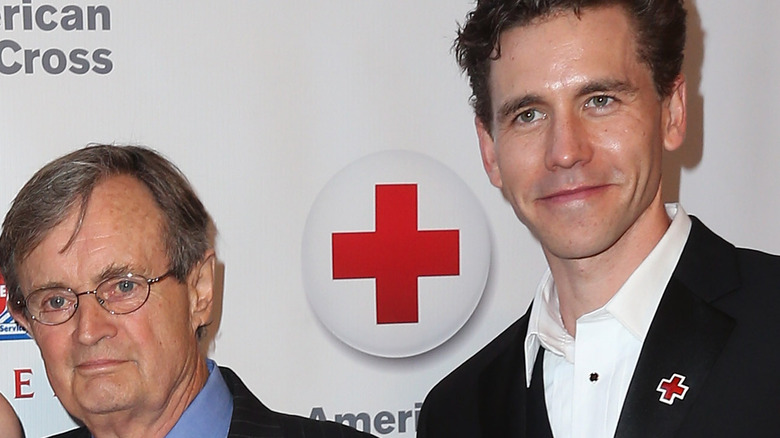 Brian Dietzen and David McCallum smiling