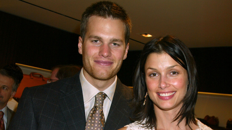 Tom Brady and Bridget Moynahan smiling