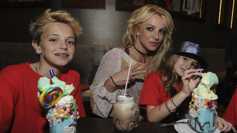 Britney Spears with son Jayden James and Lily Alridge
