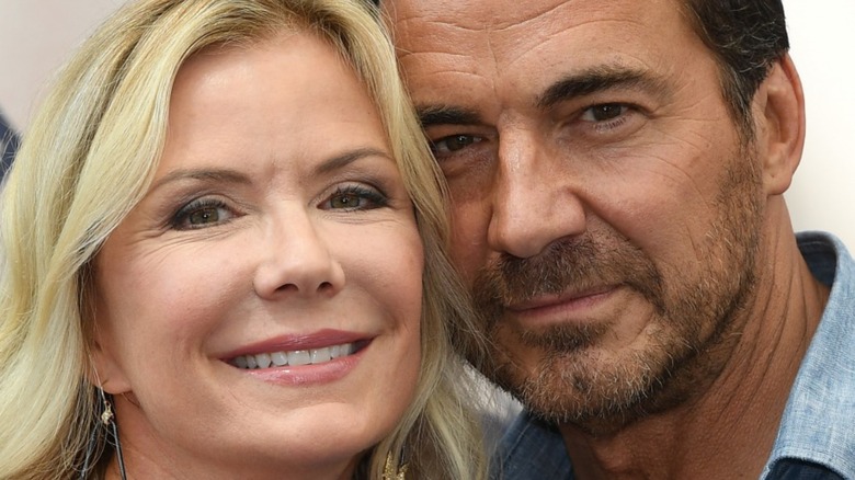 Katherine Kelly Lang and Thorsten Kaye posing on the red carpet