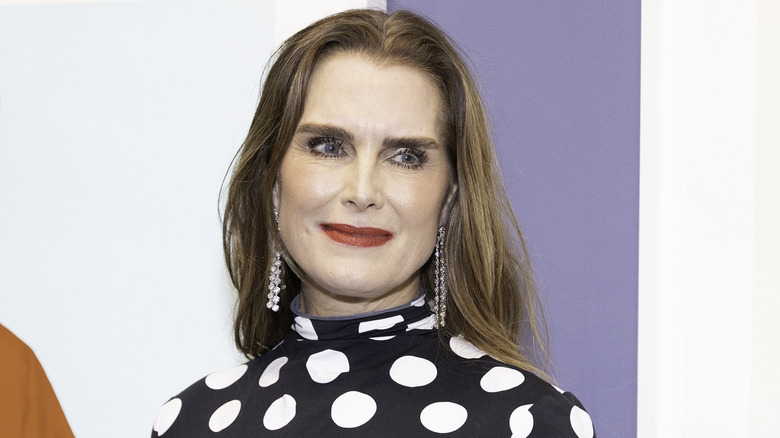 Brooke Shields posing on the red carpet